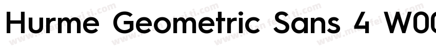 Hurme Geometric Sans 4 W00 SmBd字体转换